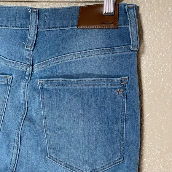 Madewell Womens Size T27 Tall Roadtripper Jeggings Berrington Wash Button Front - Picture 11 of 16